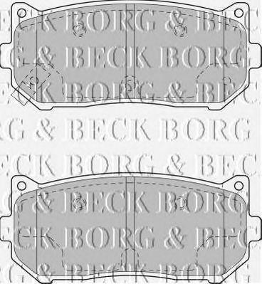 BORG & BECK bbp1793 -  Комплект тормозных колодок, дисковый тормоз